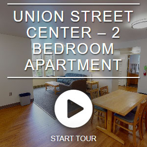 View virtual tour of Union Street Center 2 bedroom apartment in full screen